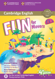 FUN FOR MOVERS STUDENT'S BOOK WITH ONLINE ACTIVITIES WITH AUDIO AND HOME FUN BOOKLET 4 4TH EDITION