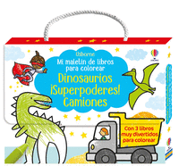 MI MALETIN DE LIBROS PARA COLOREAR 2 - DINOSAURIOS, SUPERPODERES!, CAMIONES
