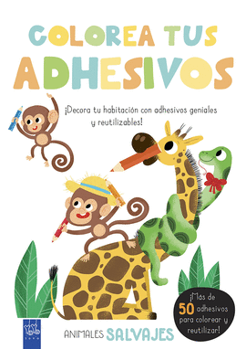 COLOREA TUS ADHESIVOS. ANIMALESSALVAJES