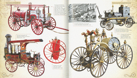 ATLAS ILUSTRADO CAMIONES MUY ANTIGUOS DE GUERRA,  CARGA, BOMBEROS, AUTOBUSES Y AMBULACIAS