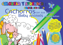 COLOREAR Y APRENDER // COLOUR AND LEARN: CACHORROS CON SUS MAM�S // COLOUR AND LEARN: BABY ANIMALS WITH THEIR MOTHERS
