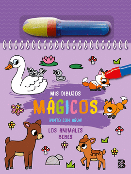 PINTO CON AGUA-LOS ANIMALES BEBS