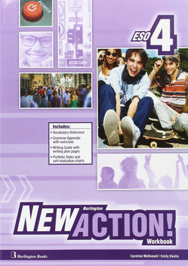NEW BURLINGTON ACTION 4 WORKBOOK + LANGUAGE BUILDER